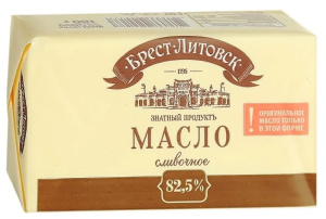 Масло сладк-слив несол.Брест-Литовск 82,5% 450г Савушкин