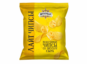 Снеки Овал со вкусом сыра 65г CHIPS Lite (1/12)