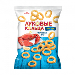 Луковые кольца Золотые (Королевский краб 90г 10ш) (НДС 10%)