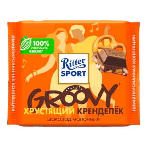 Шоколад молоч. Хрустящий кренделёк 100гр Риттер Спорт