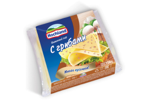 Сыр плавл. с грибами 150гр Hochland (9/1) ШБ