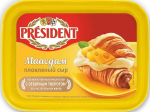 Сыр плав. Маасдам 45% 400г Президент Хорека