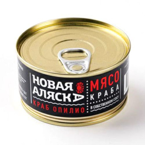 Краб Стригун Опилио Мясо в собственном соку ж/б 130гр 1/8 СЗРК