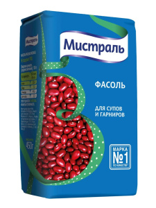 Фасоль красная для супов и гарниров Мистраль  450гр 1/12