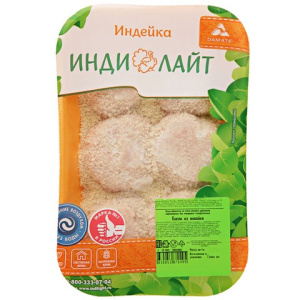 Кнели из индейки, зам. (лоток) 450г Индилайт