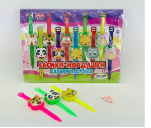 Сахарное драже "Часики-мордашки" 3г*12бл*20шт