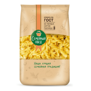 Макароны №73 Фигур.Спиральки 400г Семейный обед Саоми