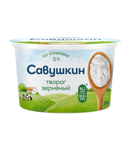 Творог зерн. 101 зерно+сливки 5% 130г