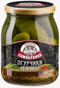 Огурчики Скатерть-Самобранка марин. По-Берлински 720мл с/б 1/8