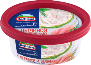 Сыр творож. Хохланд с ветчина/зелень 140гр(6/1)