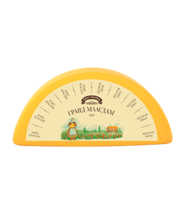 Сыр полутвердый "Брест-Литовск Гранд маасдам" 45 % (3,5кг≈) 1/2 круга, весовой
