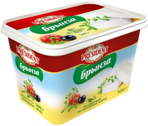 Сыр брынза 45% 500г Президент