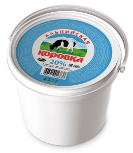 Молокосод. продукт сметанный Альпийская коровка 20% 5кг