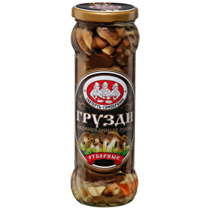 Грузди маринованные с/б 370мл 1/12