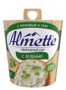 Сыр творож. Альметте с зеленью 150гр(8/1)