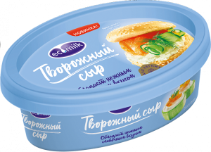 Сыр творож. Экомилк 60% 120гр 1/6
