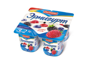 Эрмигурт молочный Лесные ягоды 3,2% 4*100г(24/4)