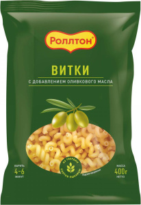 Макаронные изделия Роллтон Витки с оливковым маслом 400г