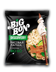 Рисовая лапша "БигБон" 65г по-вьетнамски с соусом Фо Бо