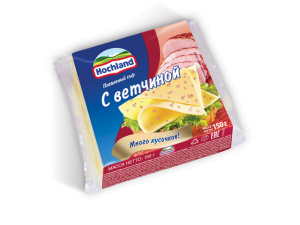 Сыр плавл.с ветчиной 150гр Hochland (9/1) ШБ