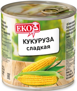 Кукуруза деликатесная 340 гр Еко (1/12)