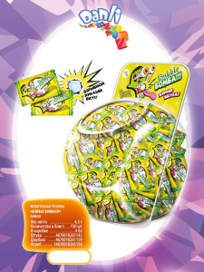 Ж/Р "BUBBLE Бомба" лимон (150шт*4,5г )