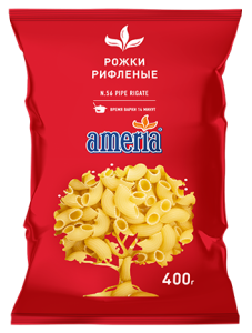 Макароны №56 Рожки рифленые 400г