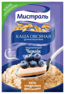 Каша Мистраль черничный чизкейк Ягоды Карелии 40гр