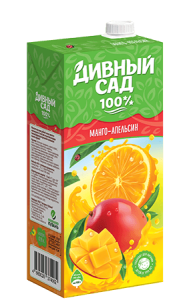 Нектар Апельсин-манго 0,95л с крышкой д/пит. (Slim) Дивный Сад