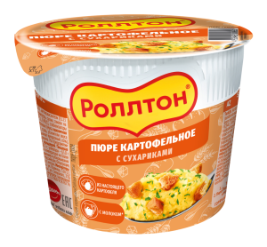 Пюре Роллтон 40г.Сухарики