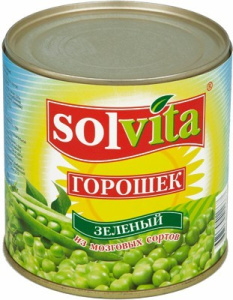 Горошек "Solvita" 400 гр Еко