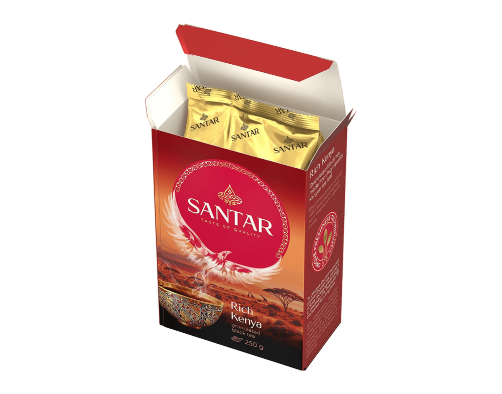 Чай Santar Rich Kenya чёрн. гранулы 250гр ЛОЖКА