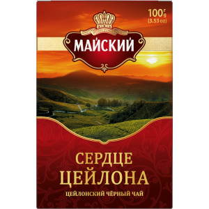 Чай Майский "Сердце Цейлона" черн.лист 2.1кг/100 гр АДР