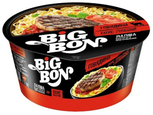 Лапша "БигБон" 85г Говяд+ТомБаз