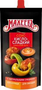 Соус деликатесный Махеев Кисло-сладкий д/п 230г 1/16