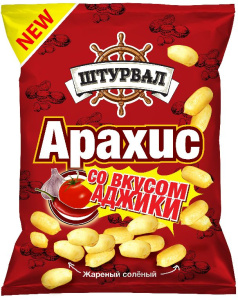 Арахис жареный со вкусом Аджика 50г Штурвал