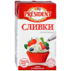 Крем сливочный "Сливки для взбивания" 35% 1000г Президент