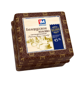 Сыр Белорусское золото выдерж. 45% брус ~2кг вес ТМ1Минский, весовой