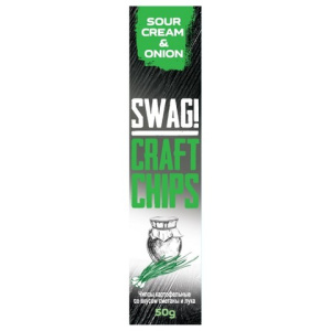Картофельные чипсы сметана/лук 50г SWAG