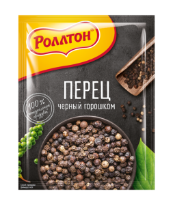 Перец черный горошком 25г "Роллтон"