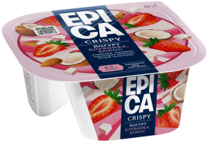 EPICA CRISPY клубника/кокос Йогурт печен. минд. шок. 7,3% 138г (6/1)