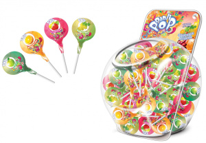Карамель на палочке DANLI POP Фрукт. ассорти (100шт*11,4г )