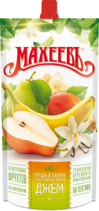 Джем Груша и Банан с экстрактом Ванили 300г д/п 16 шт.