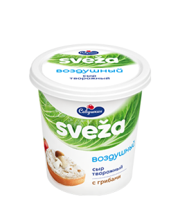 Сыр творожный Воздушный с грибами 60% 150г Савушкин