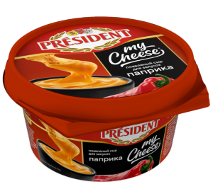 Сыр плав. My Cheese Паприка 53% 125г Президент (6/1)
