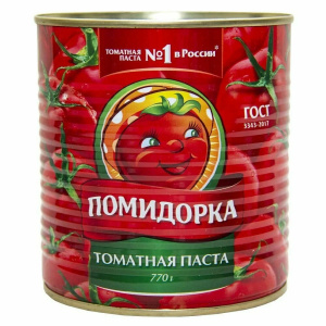 Томатная паста Помидорка 770гр 1/6