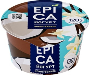 EPICA Йогурт кокос/ваниль 6,3% 130г