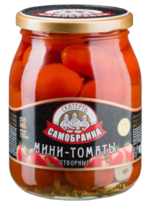 Мини томаты Скатерть-Самобранка марин. ст/б 720мл 1/8