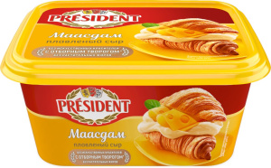 Сыр плав. Маасдам 45% 400г Президент