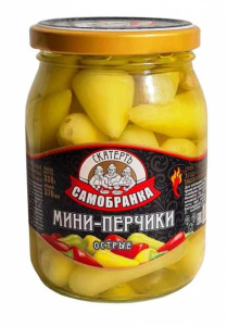 Мини-перчики острые Скатерть-Самобранка с/б 370мл 1/12